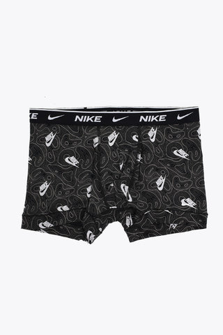 Set Of 3 Stretch Cotton Boxer Briefs With Logo Elastic Waistband