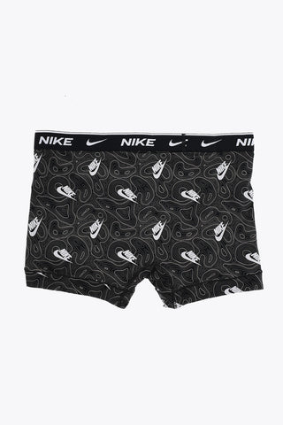 Set Of 3 Stretch Cotton Boxer Briefs With Logo Elastic Waistband