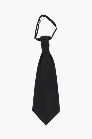 CC COLLECTION Einfarbige Ascot-Krawatte aus Schurwollmischung