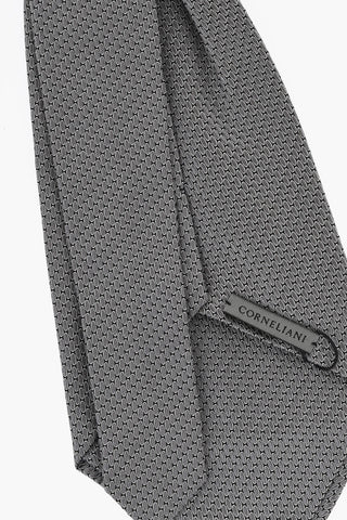 CC COLLECTION 패턴 실크 아스코트 타이