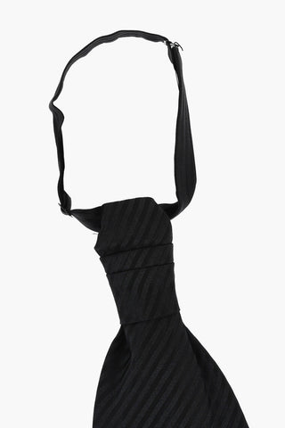 CC COLLECTION Gestreifte Ascot-Krawatte aus Schurwollmischung mit Glitzer