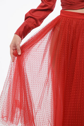 Tulle Embroidered Skirt