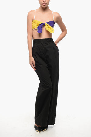Color-Block-Bra-Top aus Sangallo
