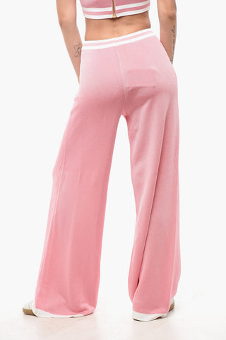 Lässige Hose mit hoher Taille und elastischem Bund