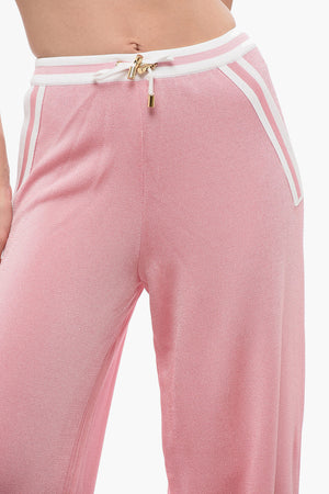 High-Waist Casual Trousers with Elastic Waist
