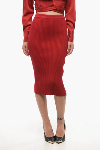 Gonna Tubino in Maglia con Zip
