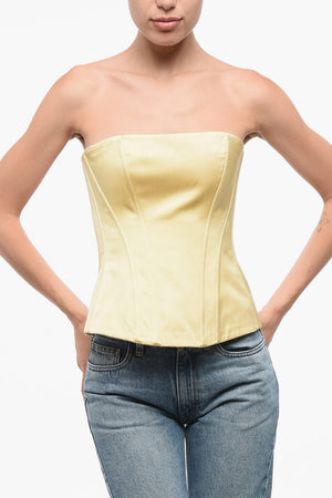 Trägerloses Satin-Bustier