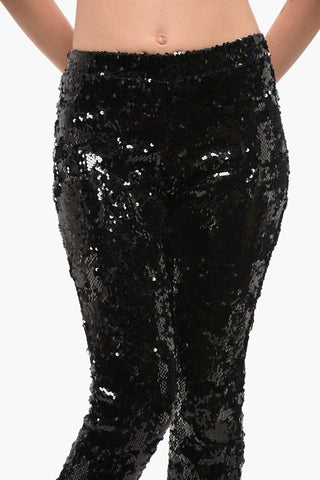 Pantaloni Svasati con Paillettes