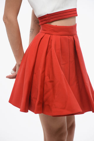 Flared Wool Skirt