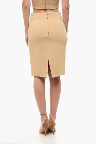 Longuette Foderata con Spacco Posteriore