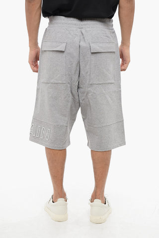 Brushed Cotton Shorts with Embossed Logo