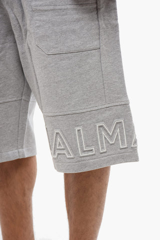 Brushed Cotton Shorts with Embossed Logo