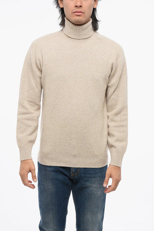 Pullover mit hohem Kragen aus Kaschmir-Mix