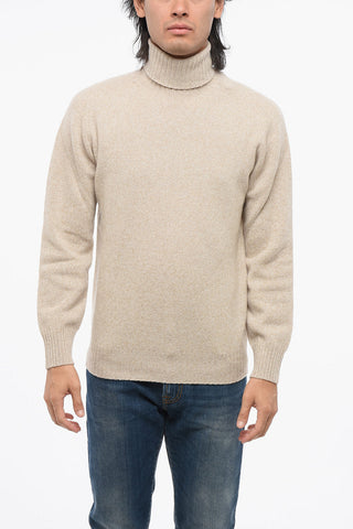 Pullover mit hohem Kragen aus Kaschmir-Mix