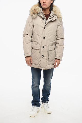 Parka ARISTOTELE with Feather Filling and Fur Hood