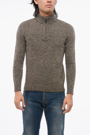 캐시미어 혼방 풀오버 FEDRO 하프 집업