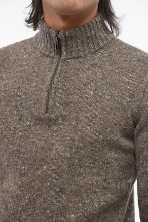 캐시미어 혼방 풀오버 FEDRO 하프 집업