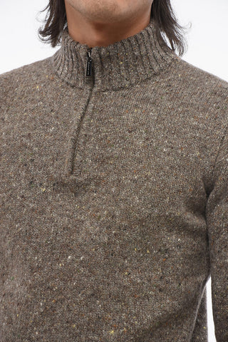 캐시미어 혼방 풀오버 FEDRO 하프 집업