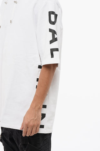 Short Sleeved Brushed Cotton Hoodie