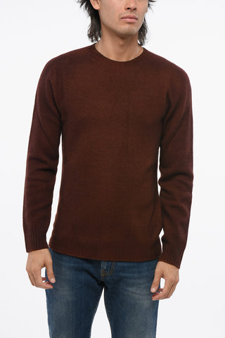 Rundhalspullover im Kaschmir-Mix