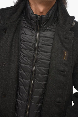 Virgin Wool Coat ARGE with Removable Feather Filling