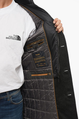 Virgin Wool Coat ARGE with Removable Feather Filling