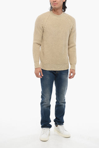 Pullover Girocollo in Lana e Seta