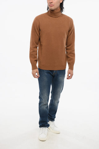Wool and Cashmere Turtleneck Sweater