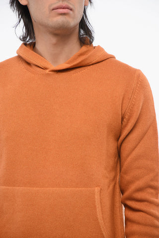 Pullover aus Schurwolle mit Kapuze