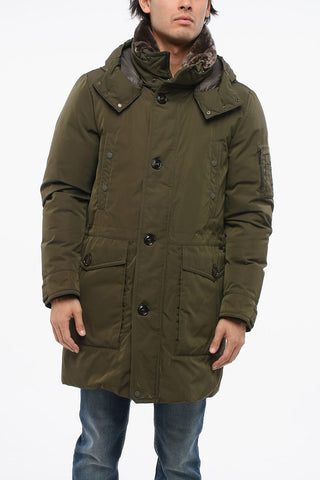 Padded BOLGHERI Parka Jacket with Fur Collar
