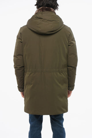Padded BOLGHERI Parka Jacket with Fur Collar