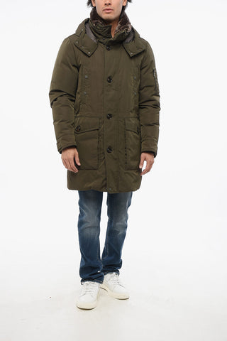 Padded BOLGHERI Parka Jacket with Fur Collar