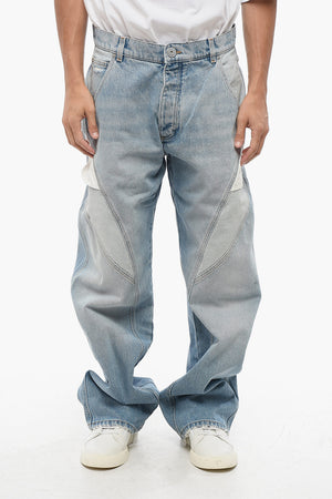Loose-Fit Jeans with Contrast Details 26cm