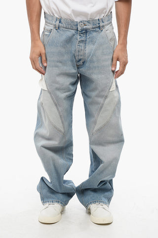 Loose-Fit Jeans with Contrast Details 26cm