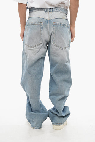Loose-Fit Jeans with Contrast Details 26cm