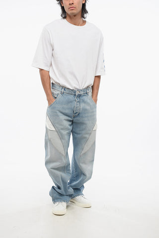 Loose-Fit Jeans with Contrast Details 26cm