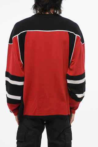 Maglia in Lana Vergine con Collo a V