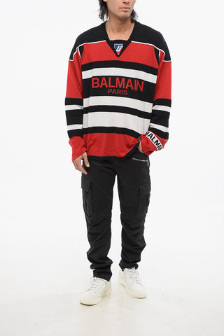 Maglia in Lana Vergine con Collo a V