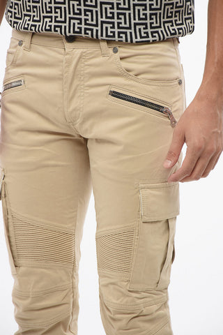 Pantaloni Cargo Tapered Leg in Cotone Stretch