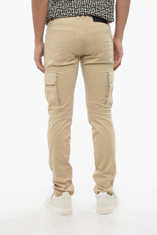Pantaloni Cargo Tapered Leg in Cotone Stretch