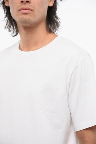 Solid Color Bulky Fit T-Shirt with Printed Logo