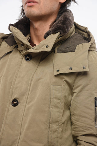 Parka Multitasca TED con Imbottitura in Piuma e Collo in Pelliccia