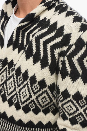 Cardigan NORVEGESE in Misto Cashmere