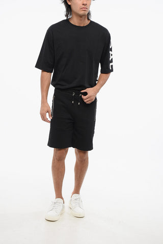 Jersey Shorts with Branded Side Stripes