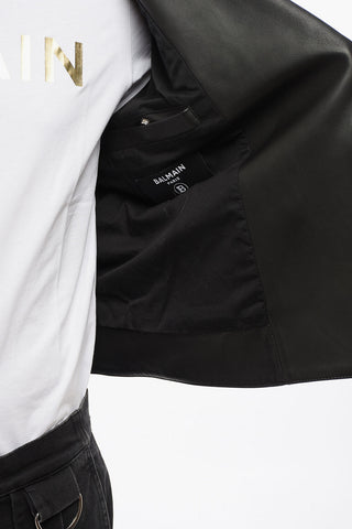 Giubbotto Biker in Pelle