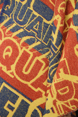 Poncho in Misto Alpaca con Lofo All-Over