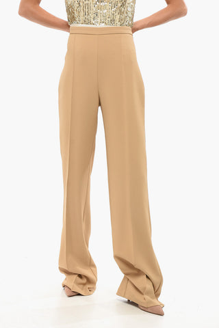 Pantaloni Palazzo con Pince Frontale