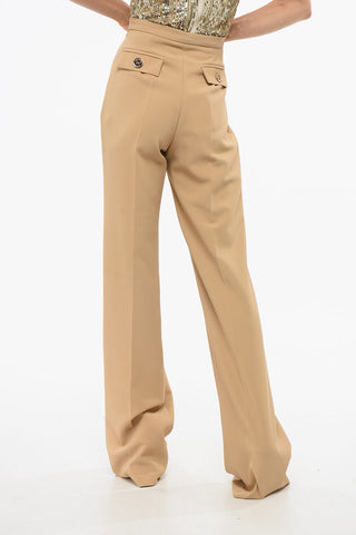 Pantaloni Palazzo con Pince Frontale