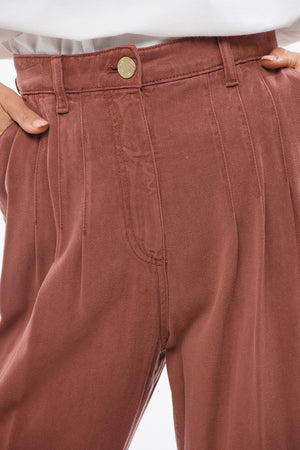 Pantaloni Morbidi con Pince