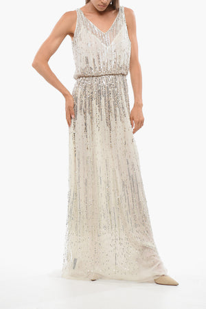 RED CARPET Sequin Tulle Maxi Dress